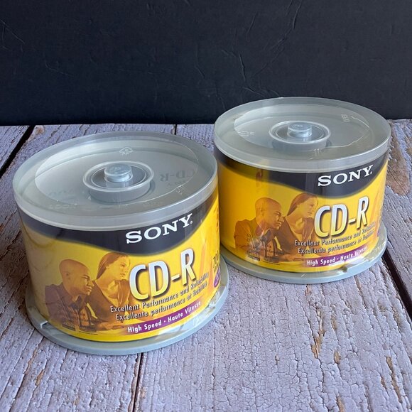 Sony Other - SONY Blank CD-R 700 MB 80 Min 1x - 48x High Speed 100 (2x50) discs 💿